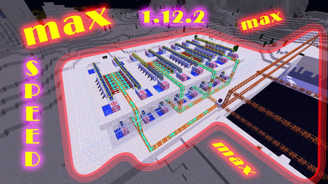 Карьер на max скорость, BuildCraft 1.12.2
