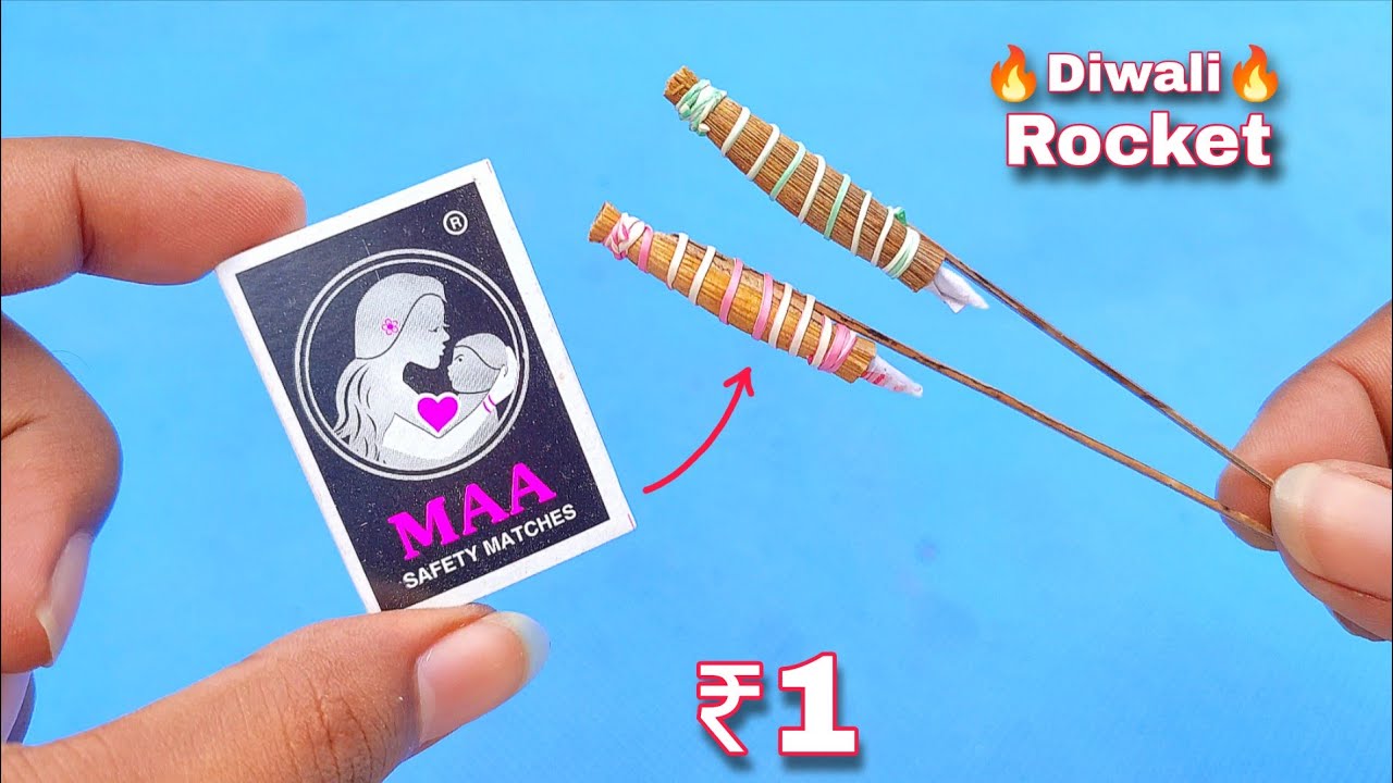 🔥New🔥make Diwali rocket from matchstick/matchbox😲How to make rocket | Diwali rocket | 2025