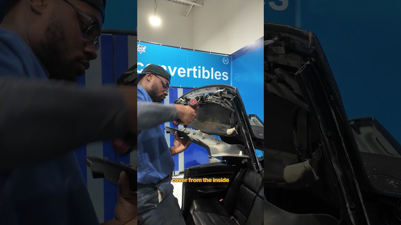 BMW E36 Convertible Top install Part 1