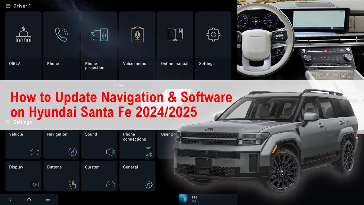 How to Update Navigation & Software on Hyundai Santa Fe 2024/2025 – Step-by-Step Guide!