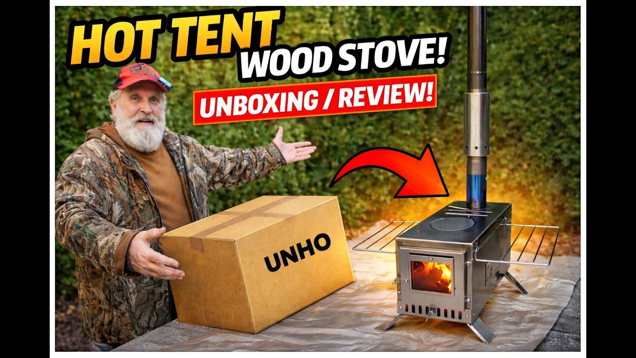 UNHO Wood Stove vs Real Winter Camping | Temperature Test Results