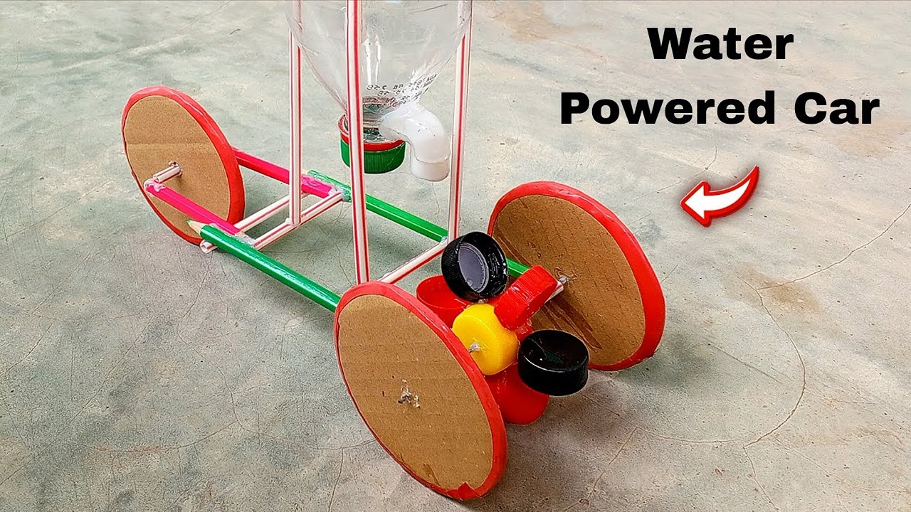 Unique Water Powered Car from Scrap Materials | Creative DIY Science Project