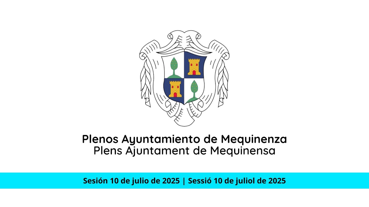 Sesión extraordinaria de pleno del jueves 10 de julio de 2025