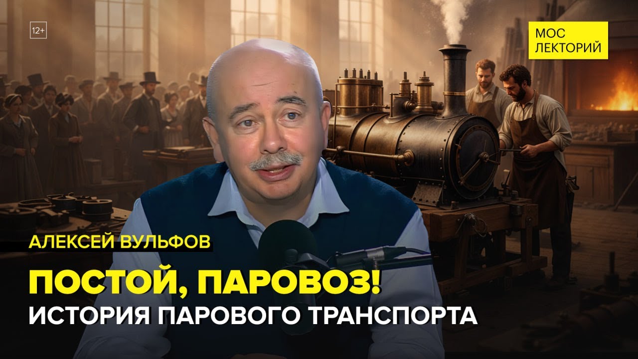 Когда и как появился первый паровоз? | Алексей Борисович Вульфов Лекция 2026 | Мослекторий