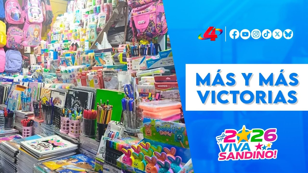 Abastecimiento total: Mercados de Managua listos para el ciclo escolar 2026 🎒