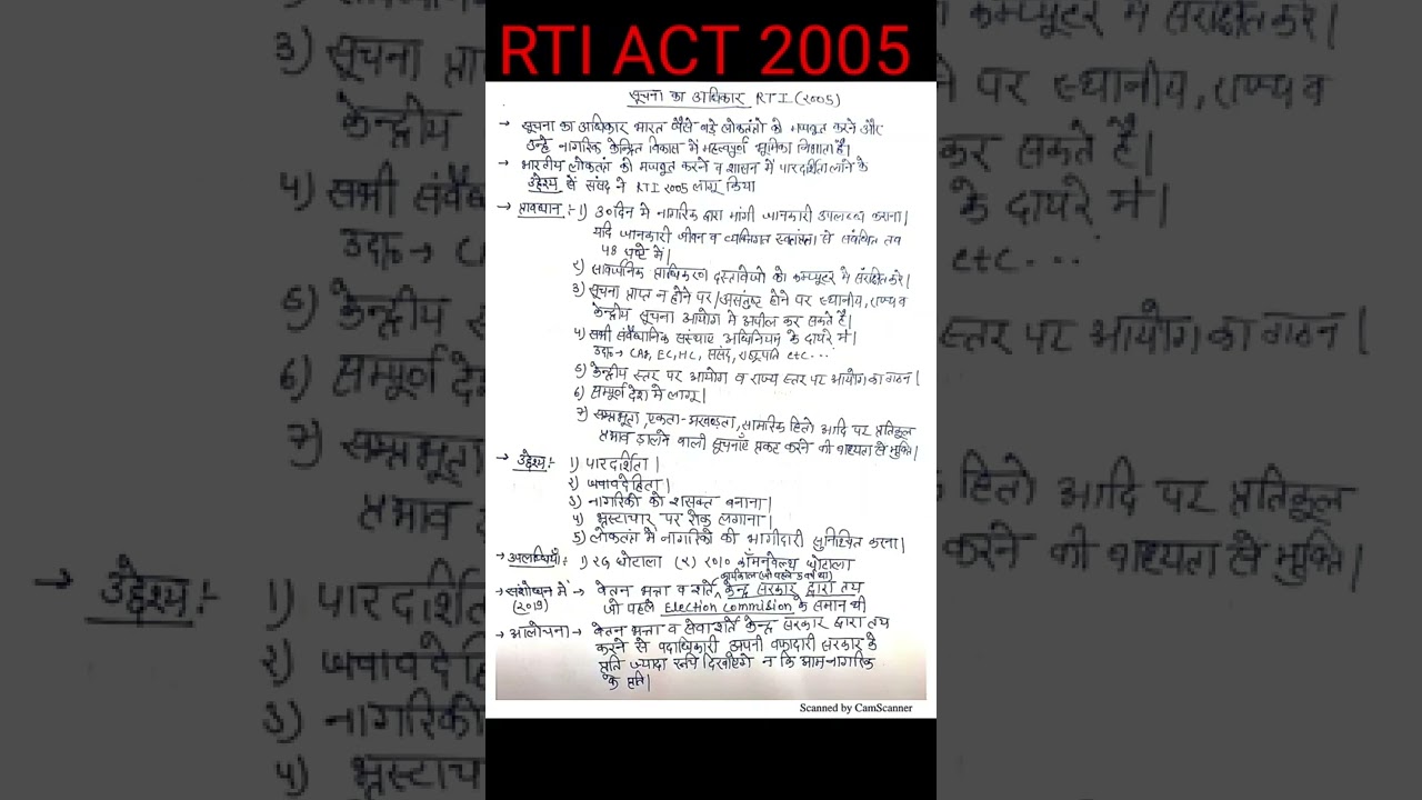 mppsc mains answer day 11। RTI ACT 2005 | MPPSC 2019 2021 UPDATE 