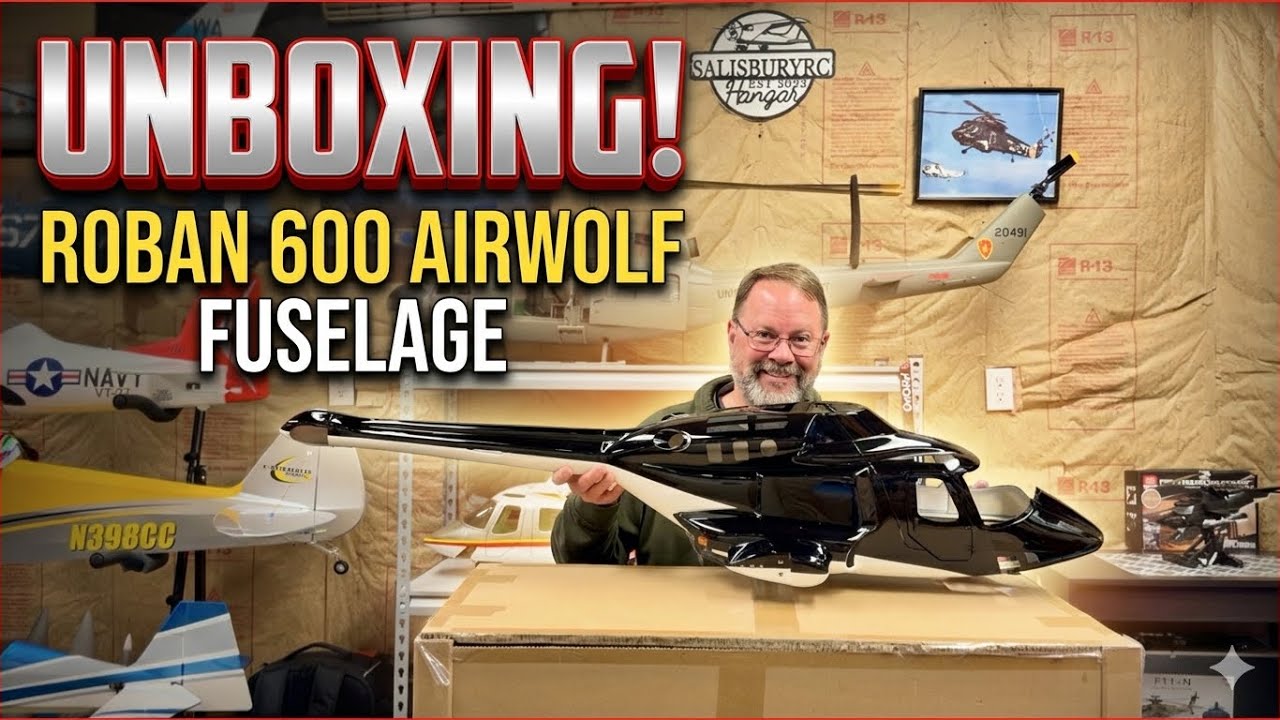 Roban B222 Airwolf 600 Size Helicopter Scale Conversion Kit-Unboxing