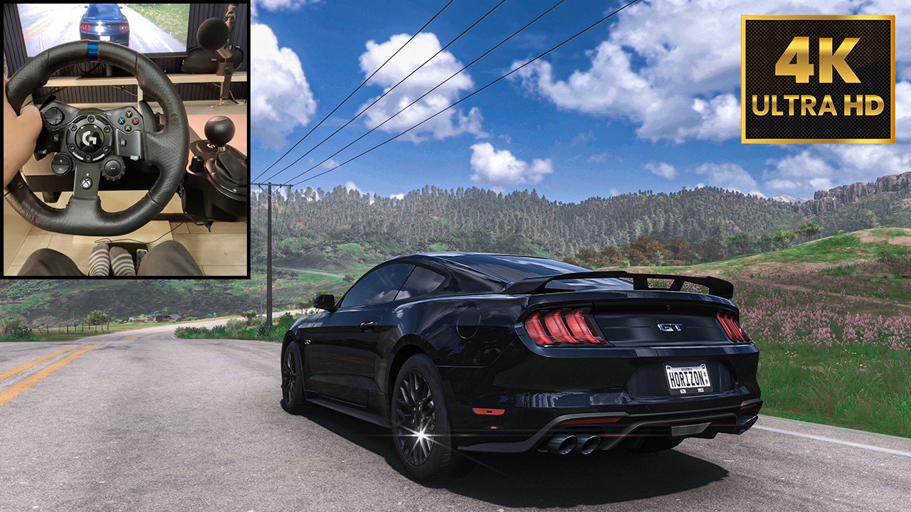Aggressive Driving in a Stock Ford Mustang GT | Raw V8 Power | Logitech G923 Steering wheel