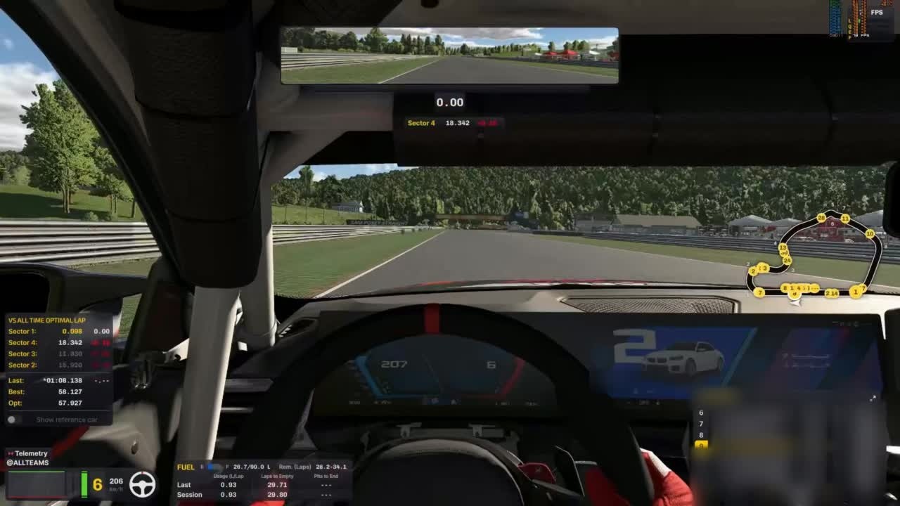 iRacing Lime Rock Park - Grand Prix BMW M2 Racing (G87) (Dry) Track Guide (Hotlap + Telemetry)