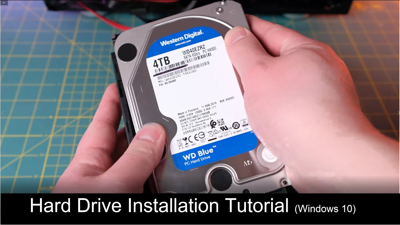 Руководство по установке жёсткого диска на настольный компьютер | Western Digital Blue 4 ТБ | Ини...