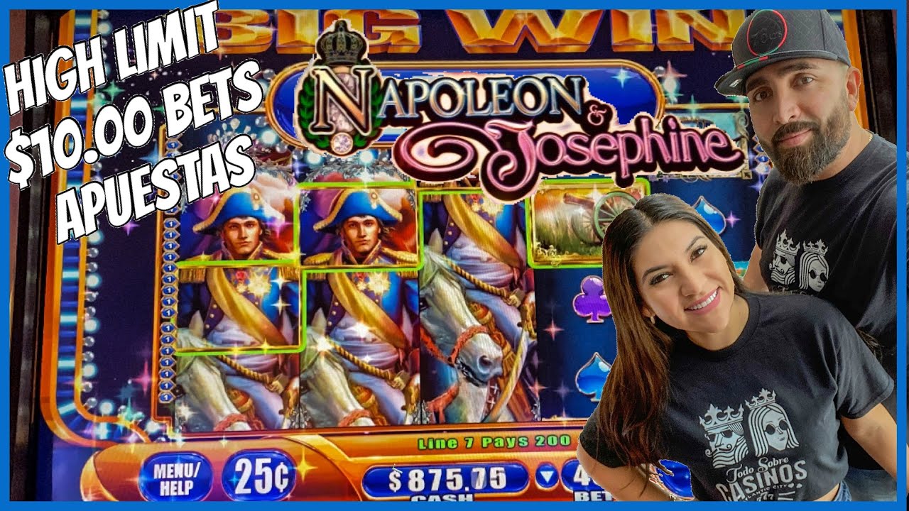 NAPOLEON AND JOSEPHINE SLOT MACHINE HIGH LIMIT AT BORGATA CASINO (límite alto) Atlantic City Casinos