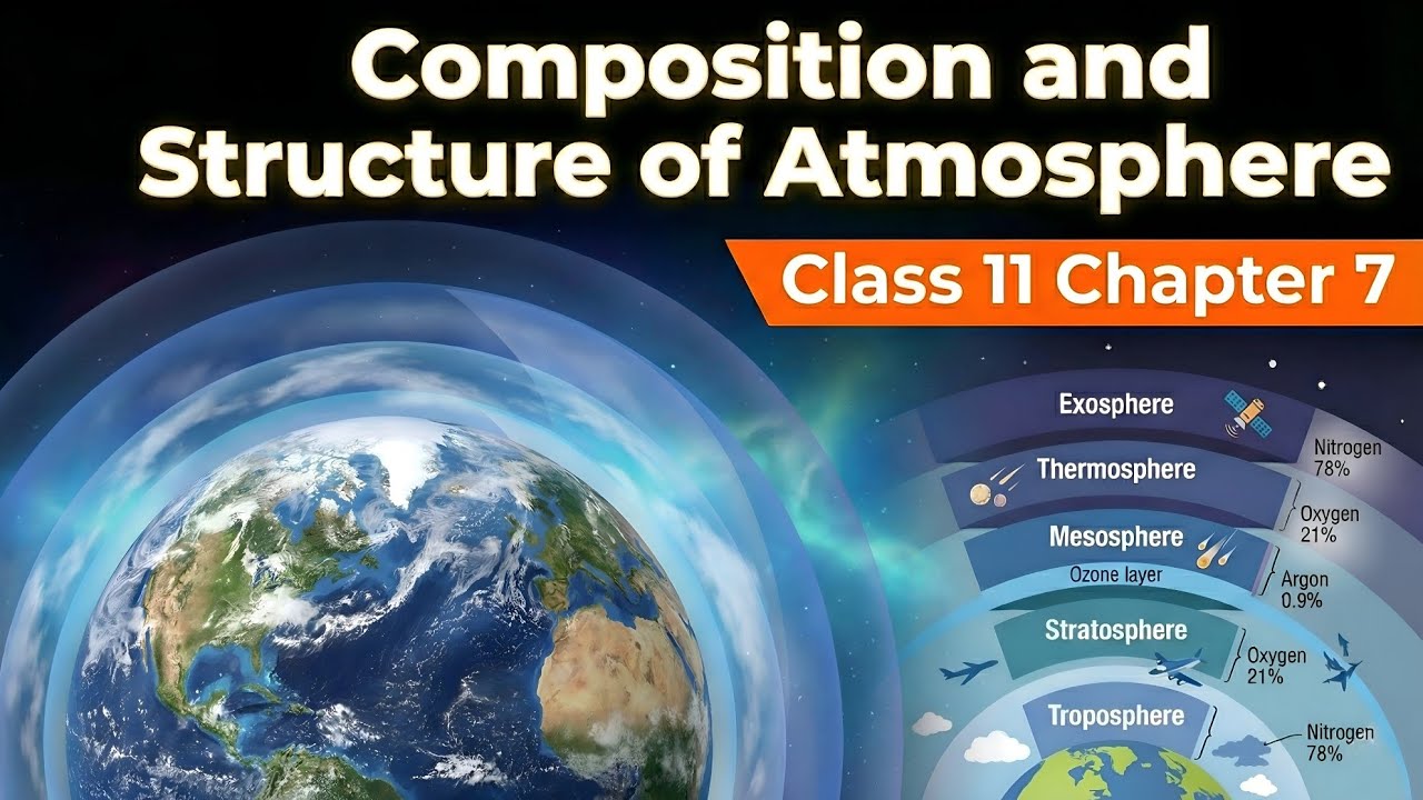 Composition and Structure of Atmosphere Class 11 Geography  Chapter in Hindi OneShot Animation 
