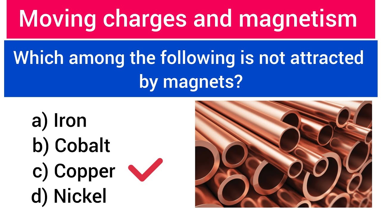 mcq on moving charges and magnetism | physics mcqs | mcq on physics