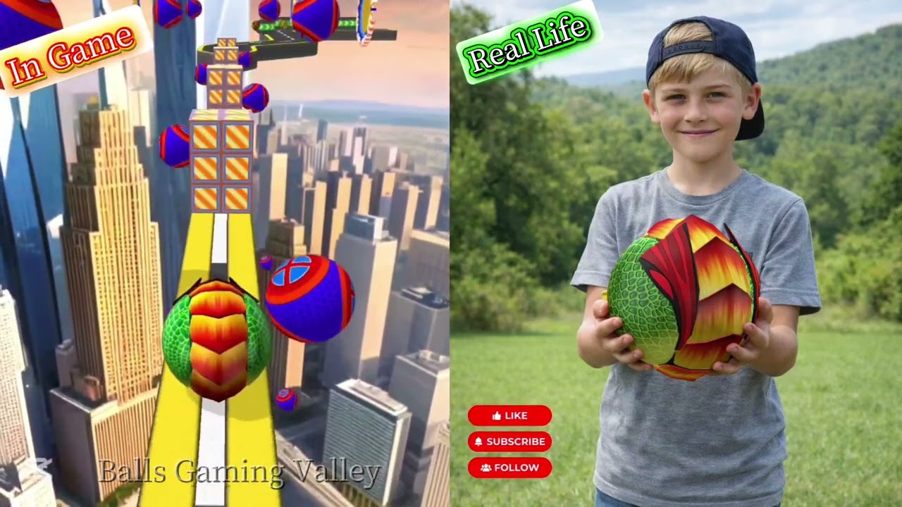 GOING BALLS 🎱🔥⚽ IN GAME VS REAL LIFE FOR YOU SPEEDRUN CHALLENGE VS MOST FOCUS VS Balls Gaming Valley