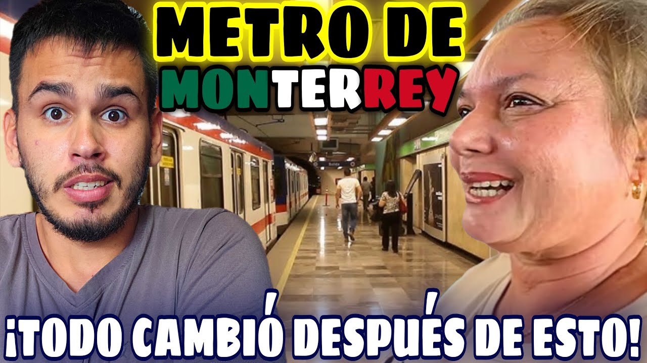 MADRE CUBANA RECI&Eacute;N LLEGADA a M&Eacute;XICO VIAJA por 1ra vez en el METRO de MONTERREY y se QUEDA en SHOCK