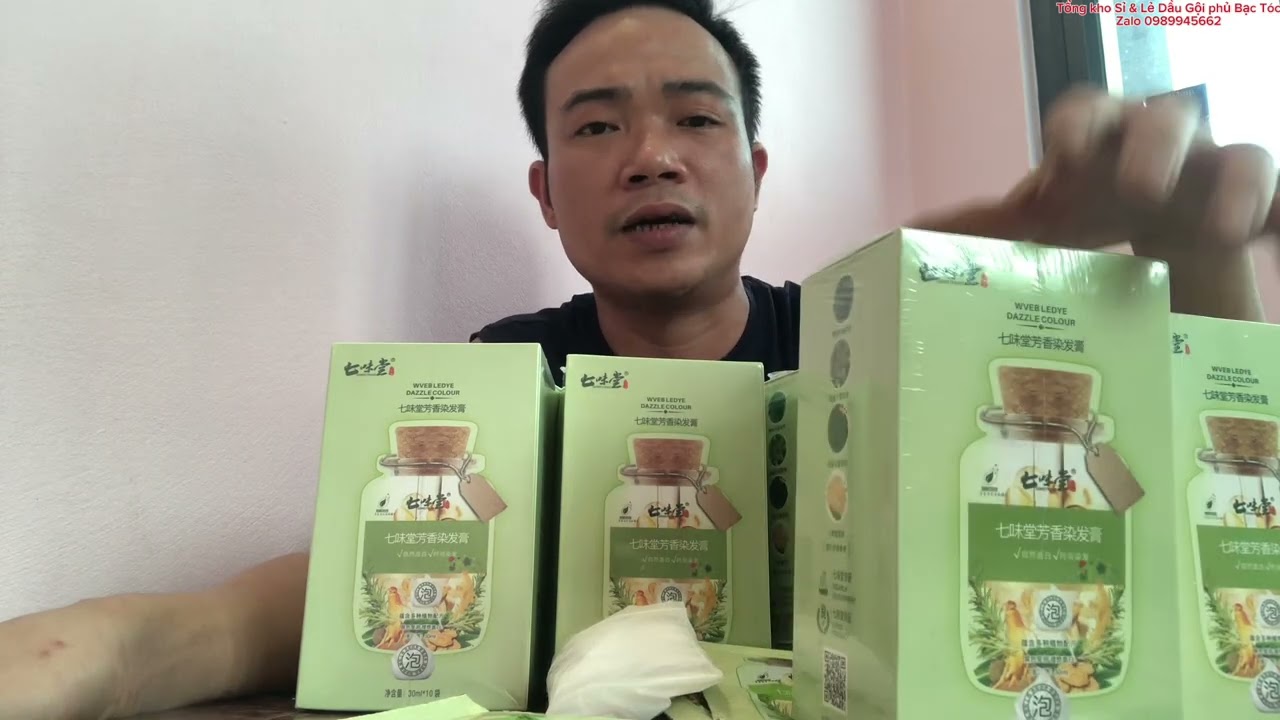 #dầu gội phủ Bạc Tóc thảo dược lên màu tự nhiên không cần pha trộn /Lh 0989945662