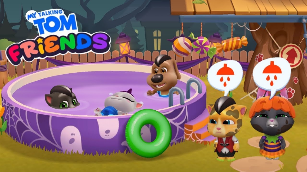 My Talking Tom Friends New Spooky 👻 Halloween 🎃 Update Gameplay Walkthrough Episode 53