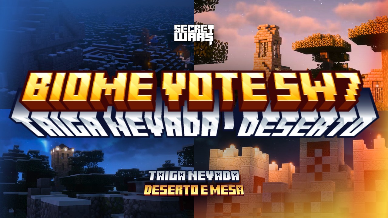 VOTAÇÃO DE BIOMA | MINECRAFT SECRET WARS 7