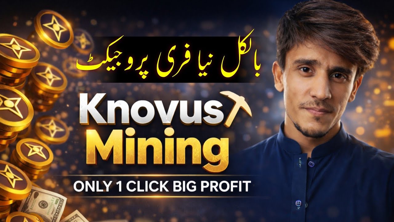 New Free Mining Project 2026 🚀 | Knovus Mining &ndash; 1 Click Daily Earn Free Crypto