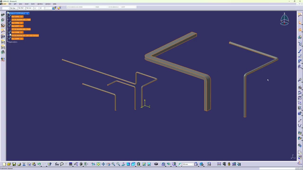CATIA v5 Script for generating a Report on Node Run To Excel For Select Runs Piping and HVAC