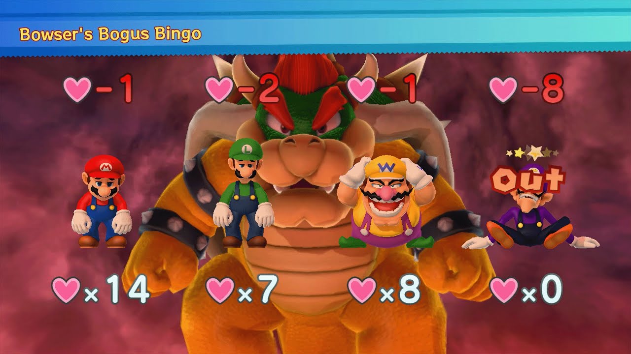 Mario Party 10 - Mario vs Luigi vs Wario vs Waluigi Bowser - Chaos Castle