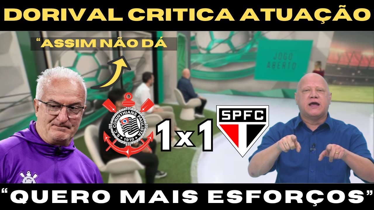JOGO ABERTO: SCCP EMPATA | MÍDIA ANALISA LANCES POLÊMICOS | ÚLTIMAS NOTÍCIAS DO CORINTHIANS HOJE