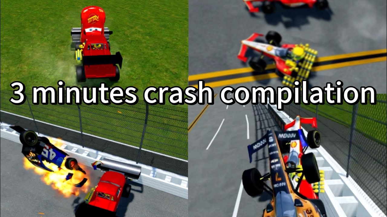3 minutes crash compilation in Pummu Talladega (Roblox)