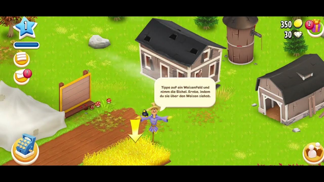 Ich spiele das erste mal hay day