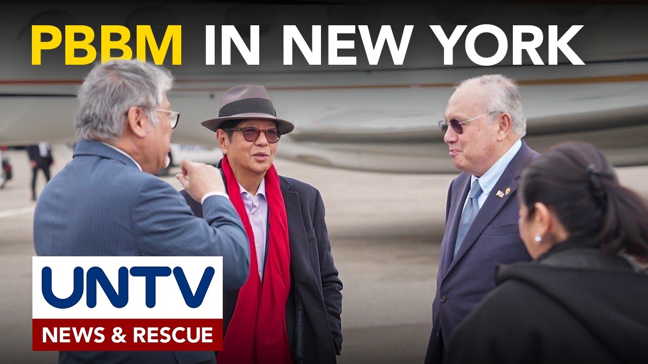 PBBM, dumating na sa New York para sa special session ng United Nations General Assembly