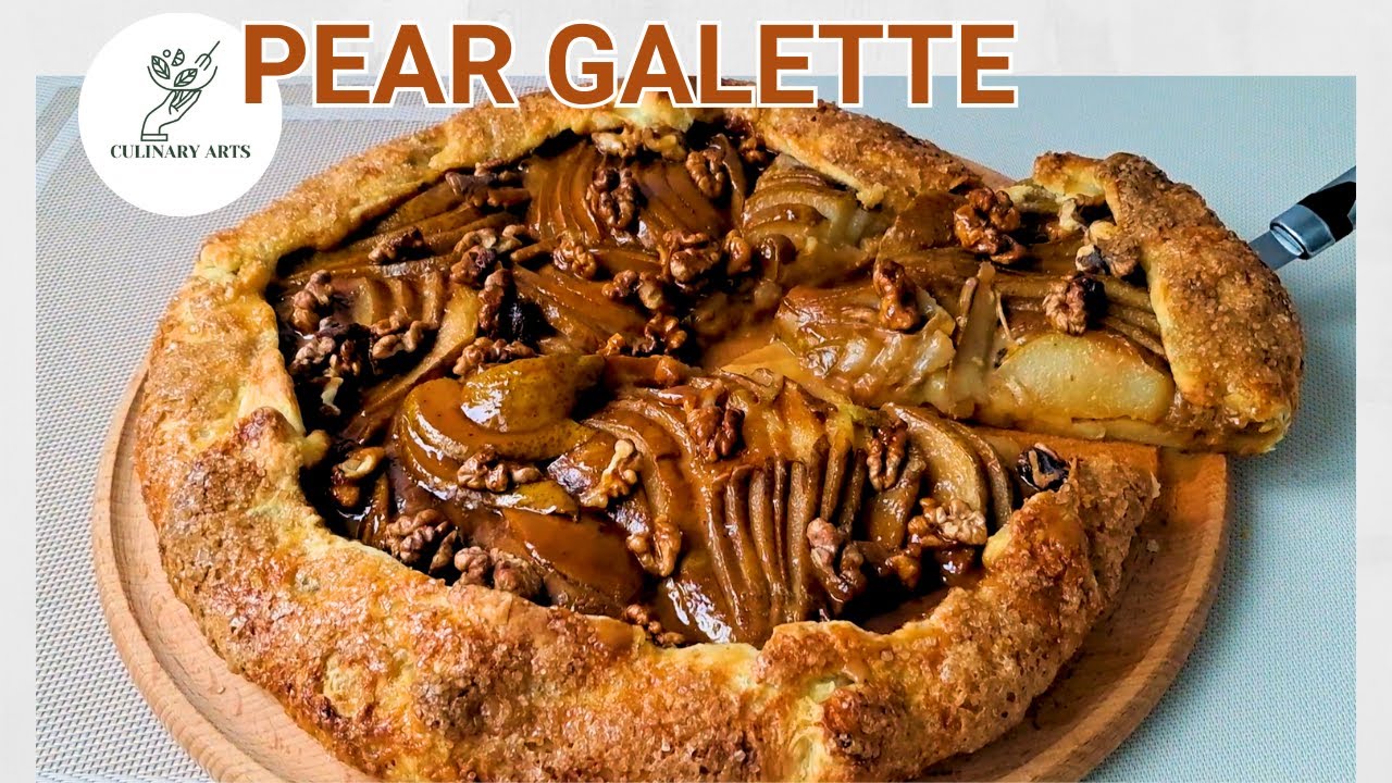 Pear Galette with Flavored Caramel | Incredibly Delicious Sweet Pie