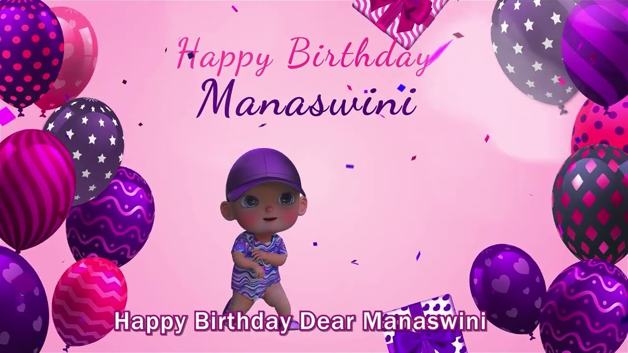 Happy Birthday Manaswini | Manaswini Happy Birthday Song | Manaswini