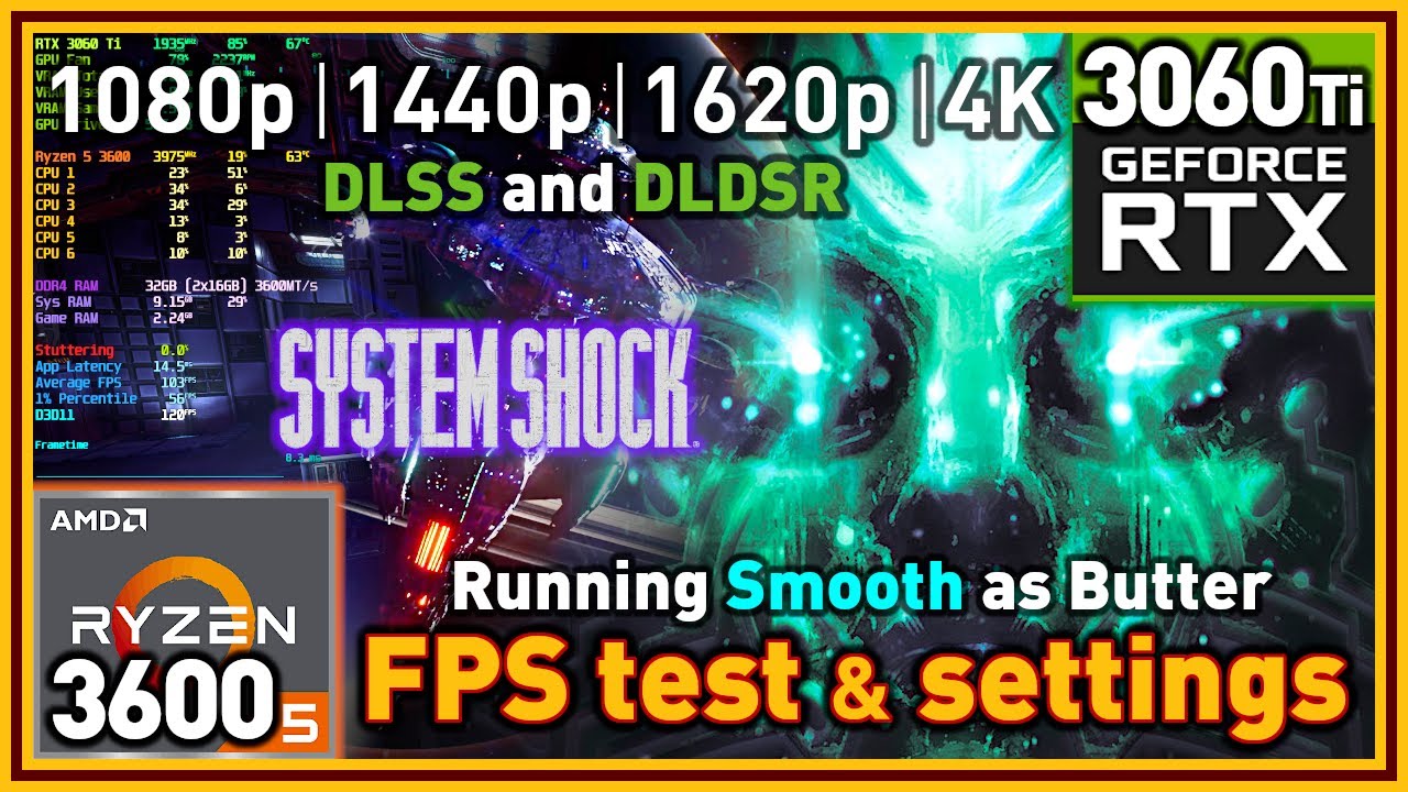 System Shock Remake PC - R5 3600 & RTX 3060 Ti - FPS Test and Settings | An UE 4 Game Running Great
