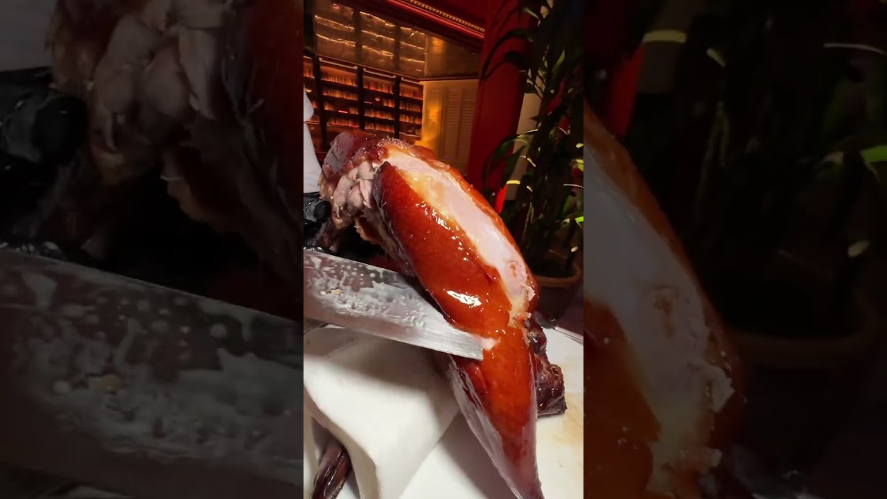 The $129 Peking duck roasted to order & carved tableside is exquisite & delicious! I'd definitely