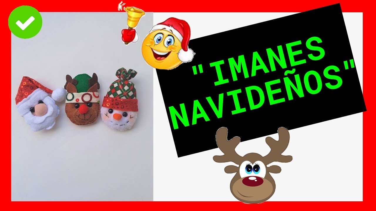 ✅ DECORACION PARA EL HOGAR - IMANES NAVIDEÑOS ! 😍 🎄 🎅 💖 ! Ideales en esta Navidad ! ✔️✔️✔️