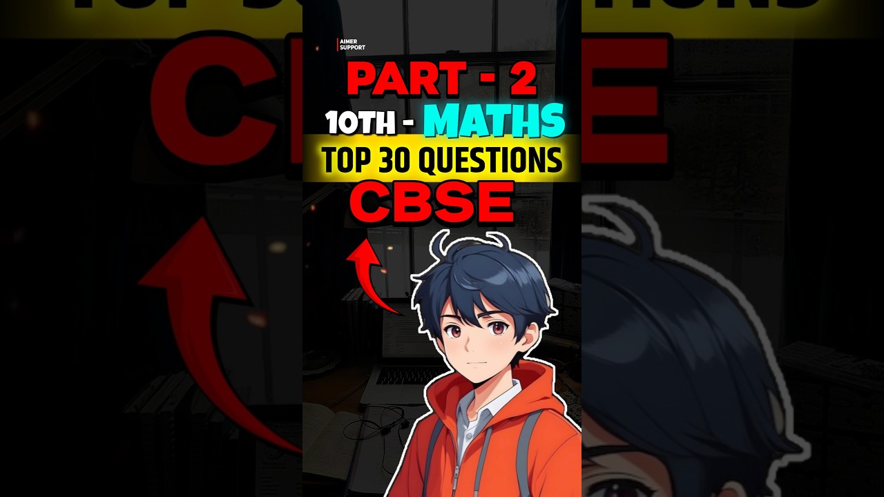 P-2 🔥 CBSE - 10th Maths Expected Ques ✅ 