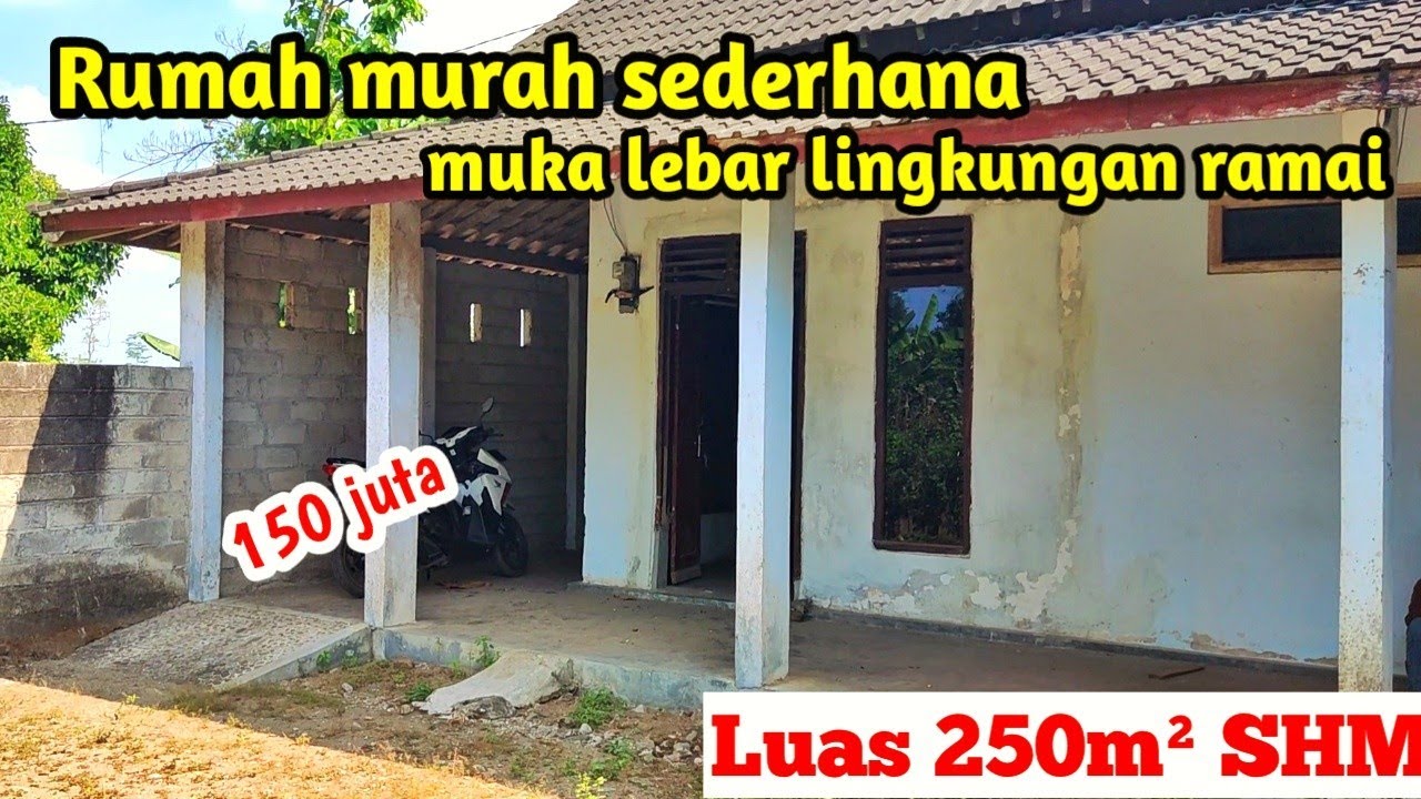 Rumah murah harga 150 juta muka lebar lingkungan ramai penduduk di Bedali Kediri