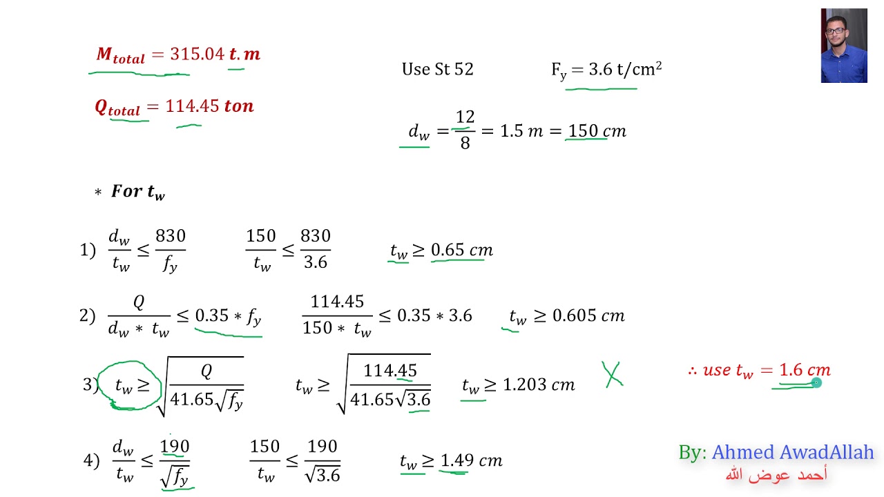 Steel Bridge - Roadway - Design Of Cross Girder - Example (2019)