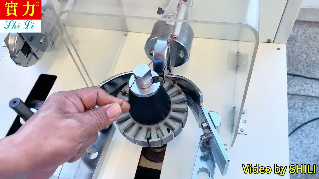 Two spindle semi automatic  winding machine  for BLDC motor manufacturing by SHILI WINDER