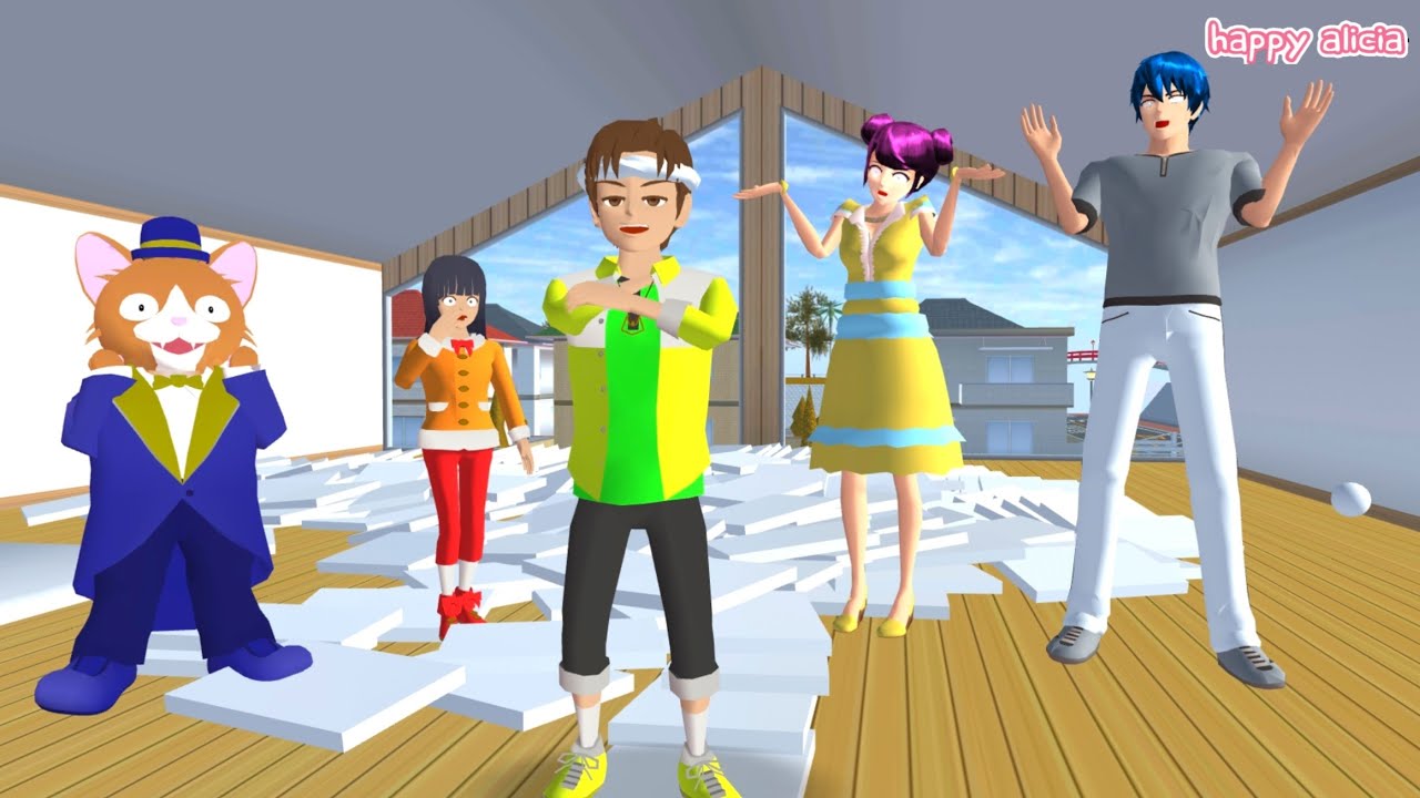 Yuta Jadi Pintar Dapat Uang Jajan 1 Juta Habis Jatuh🤣😱💸 | Sakura School Simulator | Happy Alicia