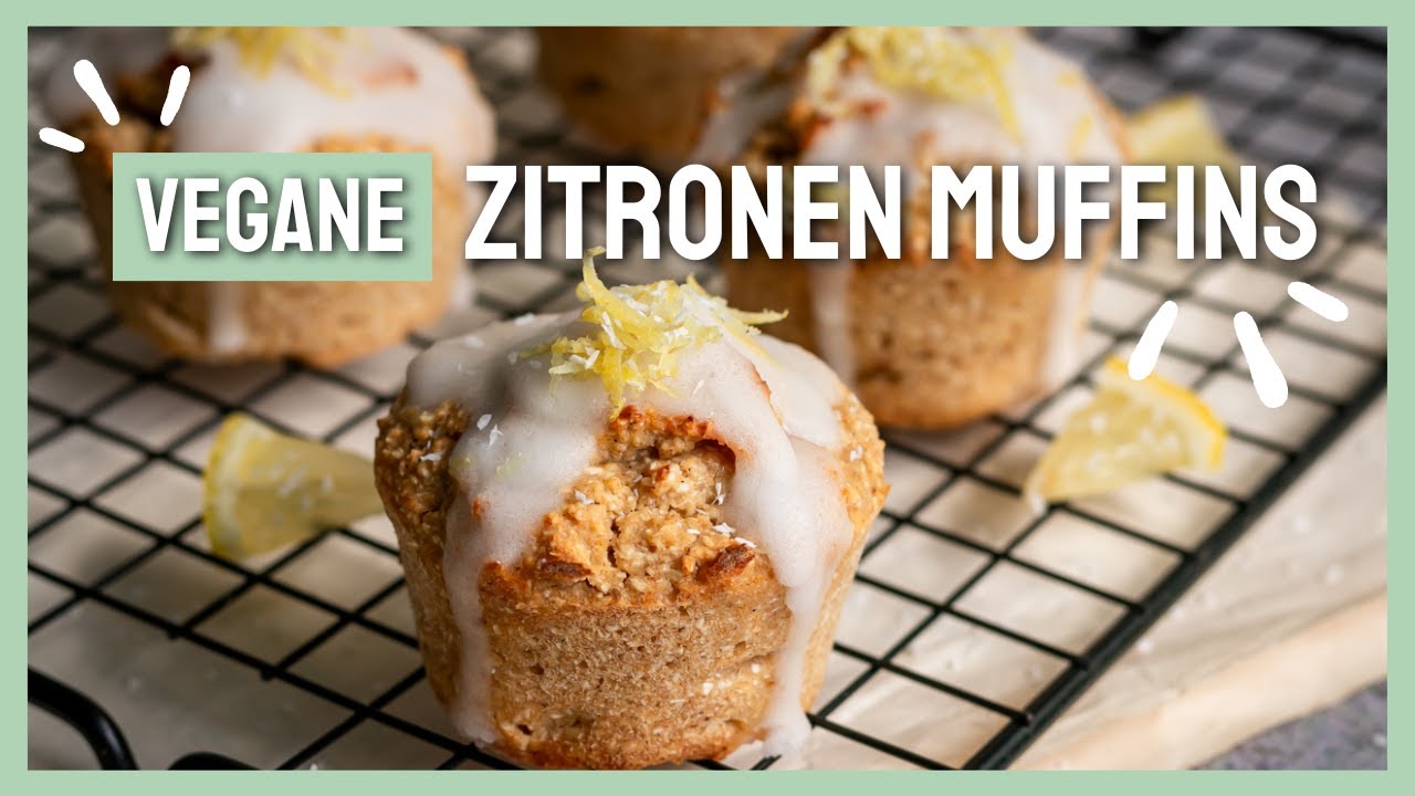 🍋 Saftige vegane Zitronenmuffins – ohne weißen Haushaltszucker