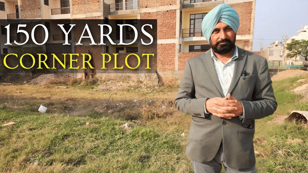 150 Yards Corner Plot with Approved Map in Sec 124, Kharar, Greater Mohali