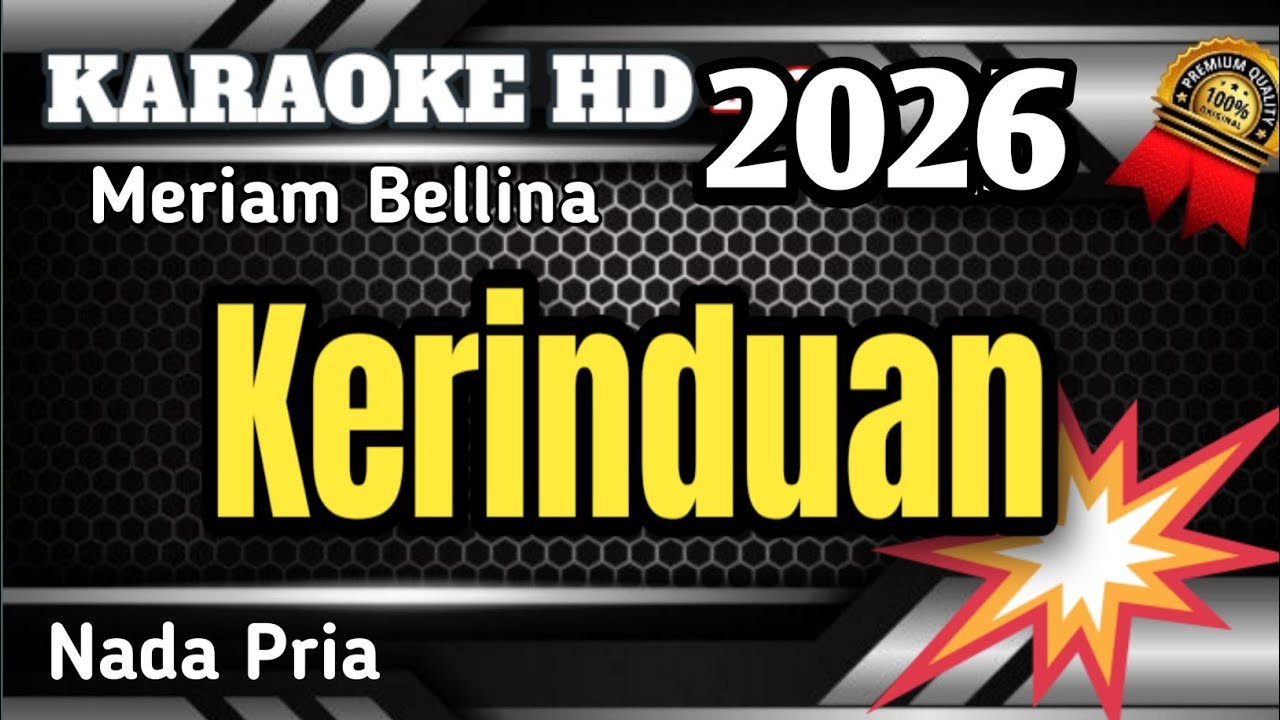 KERINDUAN (Berkali Sudah Ku Pendam Kecewaku) KARAOKE POP LAWAS NADA PRIA RENDAH