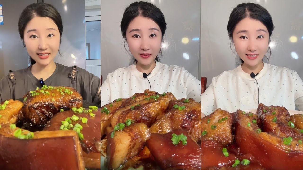 Eating Challenge: Eating pork braised pork belly beef 🍖🍖🍖#pork #delicious #meat #mukbang