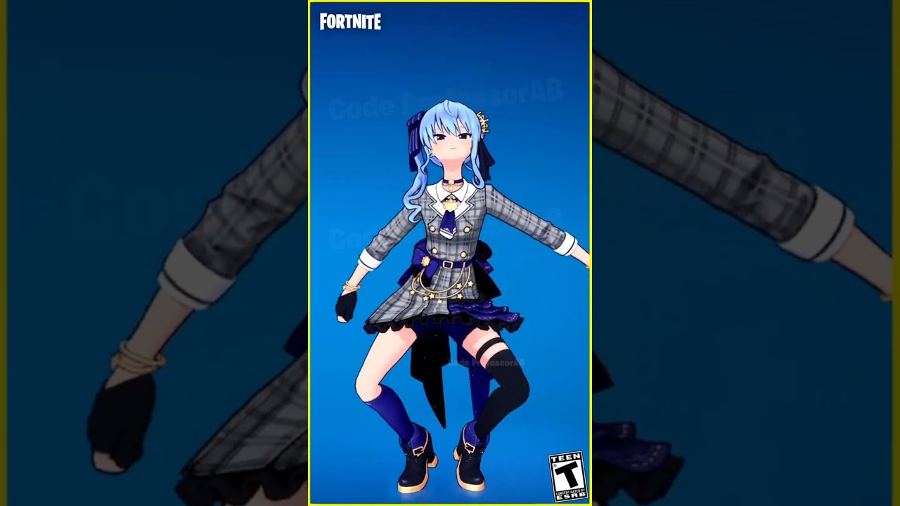 Fortnite New Woman Emote Hoshimachi Suisei Skin Thicc 🍑😜😍