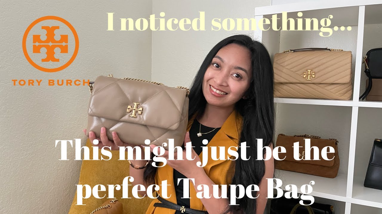 Tory Burch Kira Diamond Quilt Bag Taupe | How Taupe is Taupe Oak? | Quick Review | Reached 5k Subs 😳