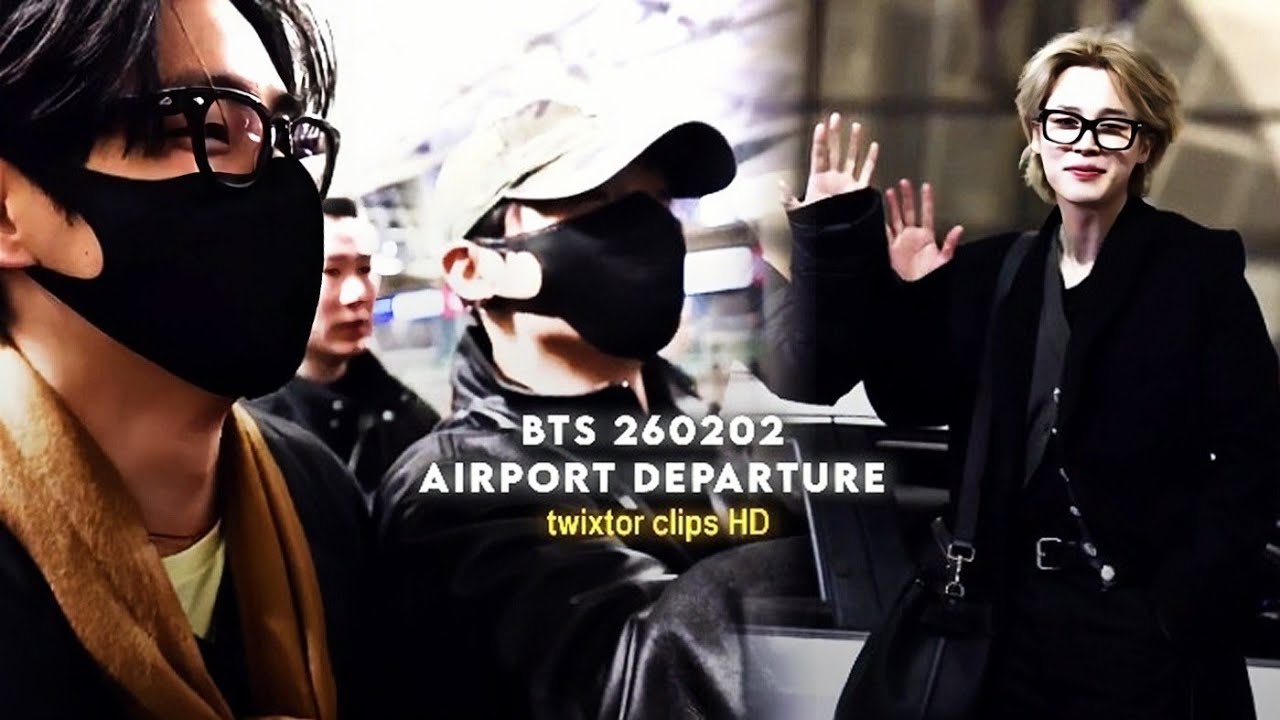 BTS 260202 AIRPORT DEPARTURE (twixtor clips 🖇️)