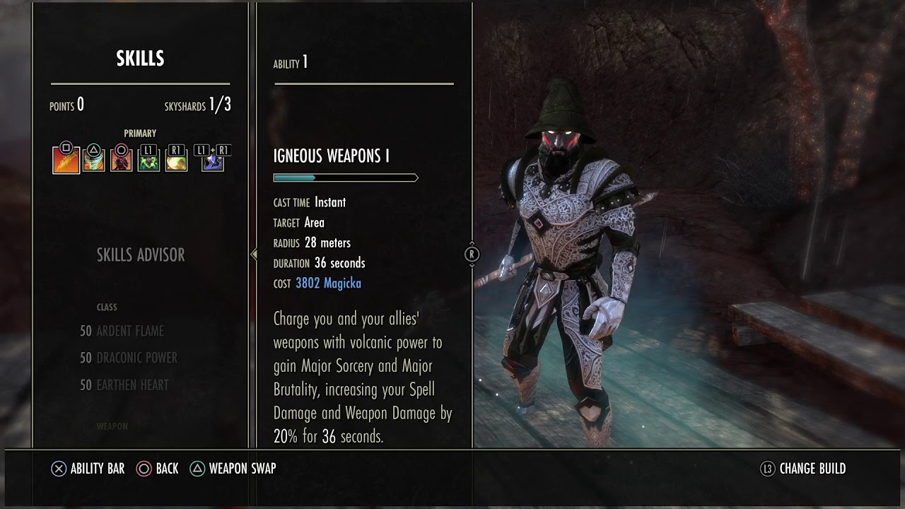 Magicka Dragonknight PvP Build-Wrathstone (6k+ Spell Damage)