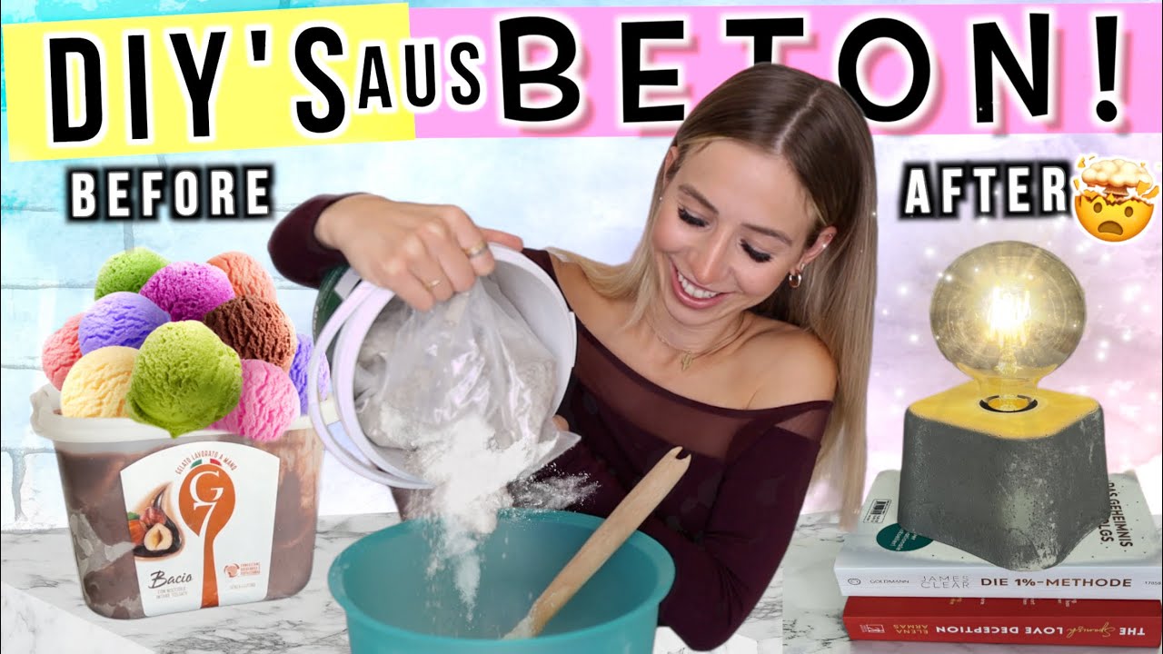 DIY'S AUS BETON 💥 Deko und Bastelideen mit Zement - Cali Kessy
