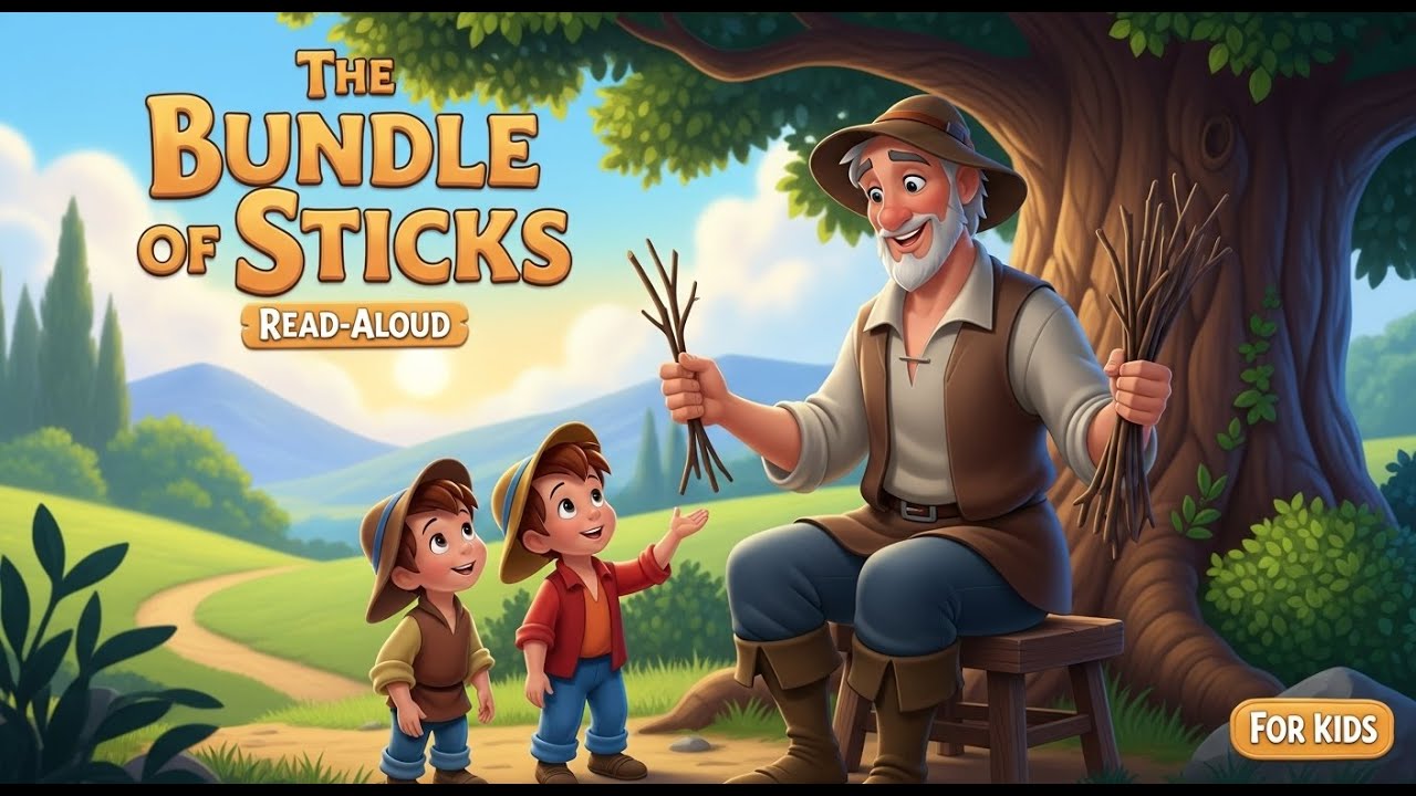 The Bundle of Sticks 🌟 | Moral Kids Story | Bedtime Story for Children