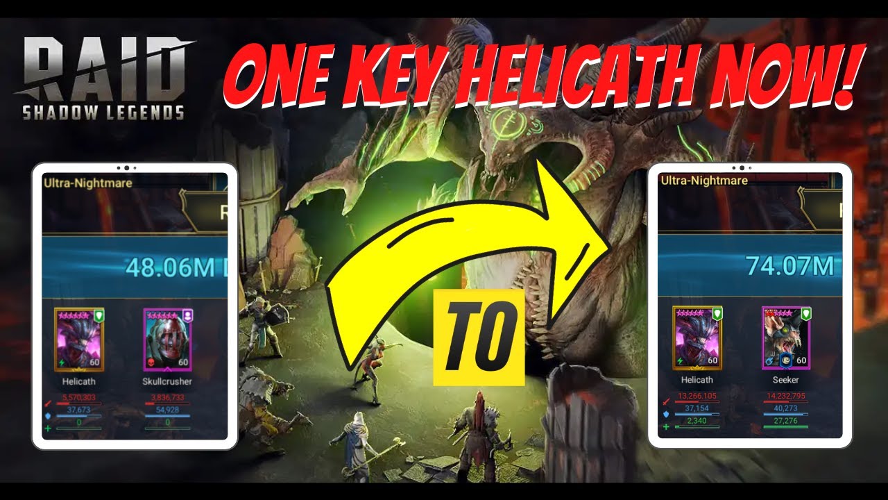 Easy One Key UNM with Helicath!  Raid: Shadow Legends